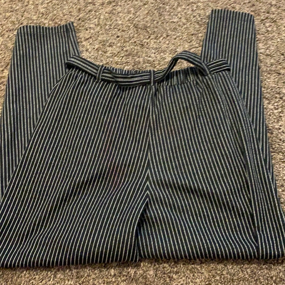 Brand New F21 Striped Blue Pants